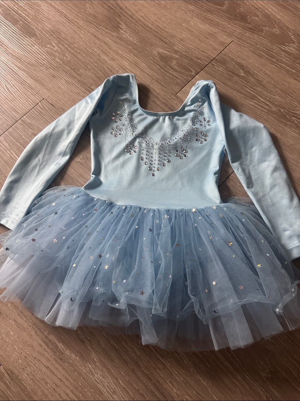 Blue Sparkle Tulle Ballet Dress for Kids